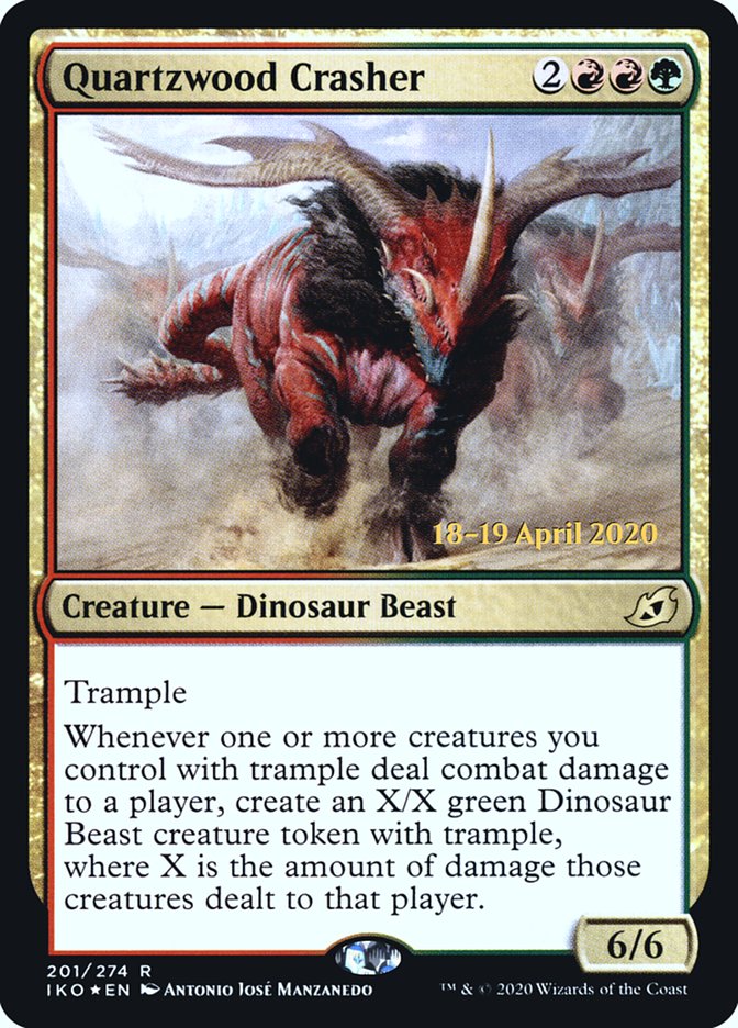 Quartzwood Crasher [Ikoria: Lair of Behemoths Prerelease Promos] | I Want That Stuff Brandon