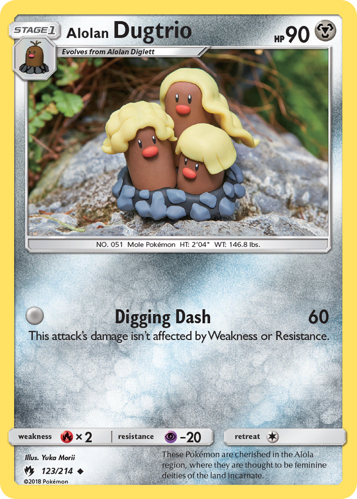 Alolan Dugtrio (123/214) [Sun & Moon: Lost Thunder] | I Want That Stuff Brandon