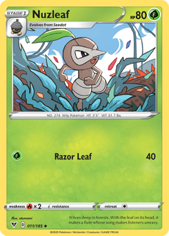 Nuzleaf (011/185) [Sword & Shield: Vivid Voltage] | I Want That Stuff Brandon