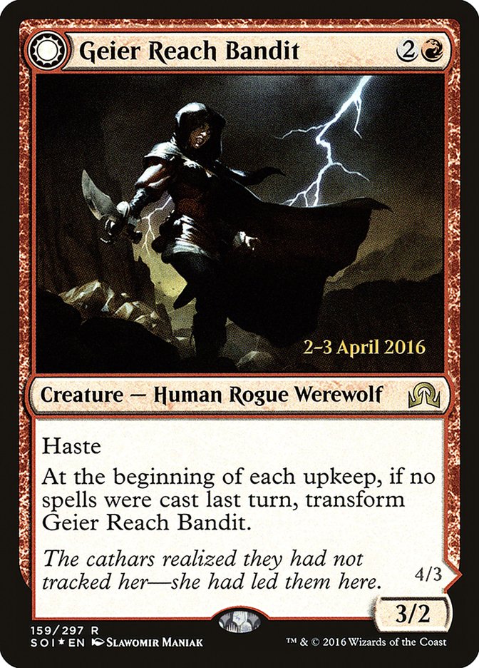 Geier Reach Bandit // Vildin-Pack Alpha [Shadows over Innistrad Prerelease Promos] | I Want That Stuff Brandon