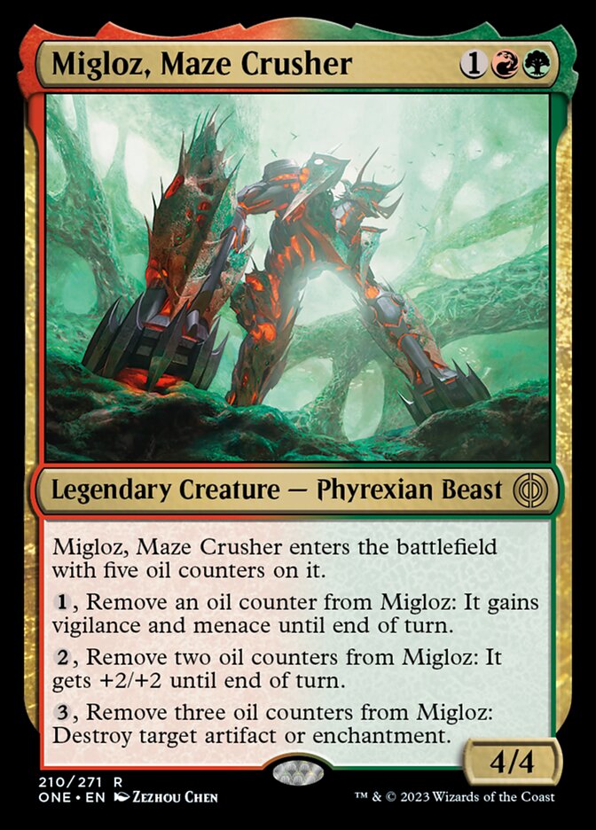 Migloz, Maze Crusher [Phyrexia: All Will Be One] | I Want That Stuff Brandon