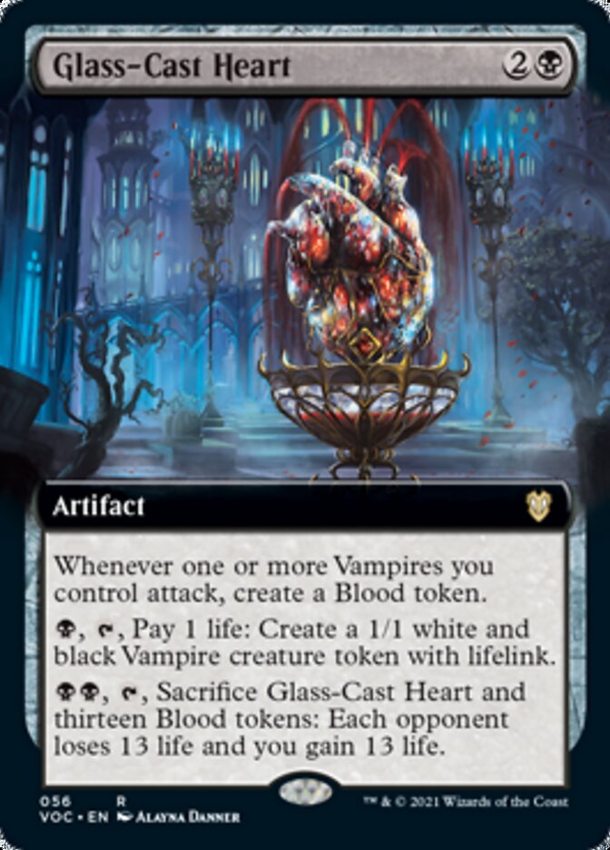 Glass-Cast Heart (Extended Art) [Innistrad: Crimson Vow Commander] | I Want That Stuff Brandon