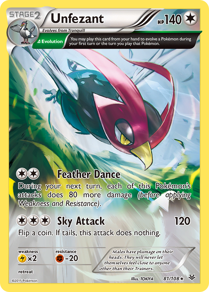 Unfezant (81/108) [XY: Roaring Skies] | I Want That Stuff Brandon