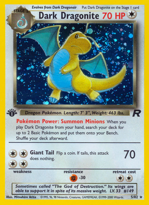 Dark Dragonite (5/82) [Team Rocket 1st Edition] | I Want That Stuff Brandon