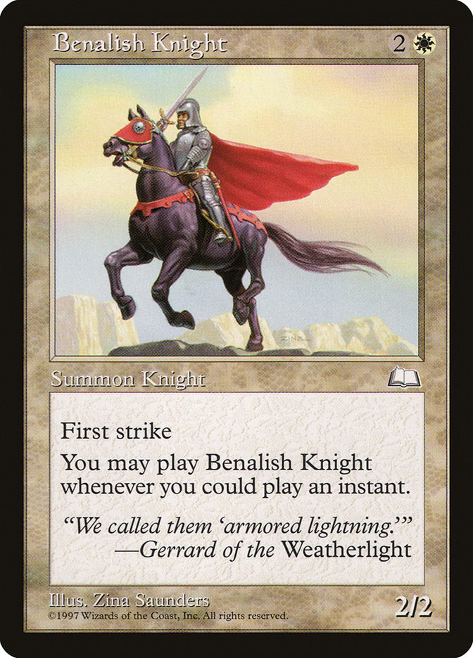 Benalish Knight [Weatherlight] | I Want That Stuff Brandon
