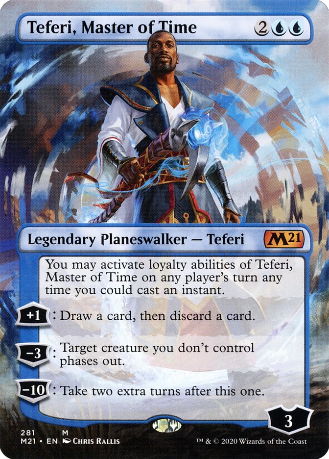 Teferi, Master of Time (Borderless) [Core Set 2021] | I Want That Stuff Brandon