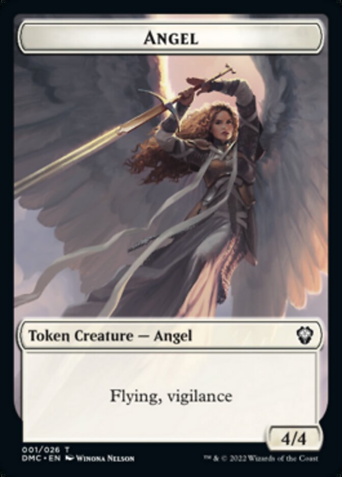 Bird (002) // Angel Double-Sided Token [Dominaria United Tokens] | I Want That Stuff Brandon