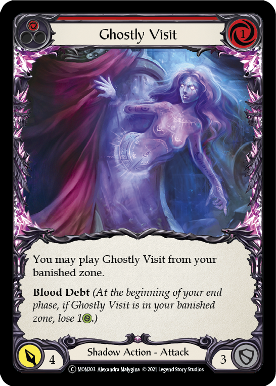 Ghostly Visit (Red) [U-MON203] Unlimited Edition Normal | I Want That Stuff Brandon