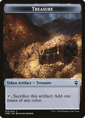 Treasure // Zombie Double-Sided Token [Commander Legends Tokens] | I Want That Stuff Brandon