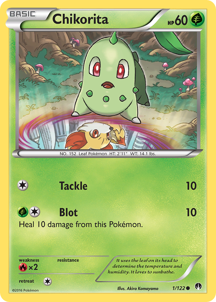 Chikorita (1/122) [XY: BREAKpoint] | I Want That Stuff Brandon