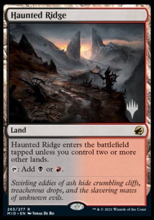 Haunted Ridge (Promo Pack) [Innistrad: Midnight Hunt Promos] | I Want That Stuff Brandon