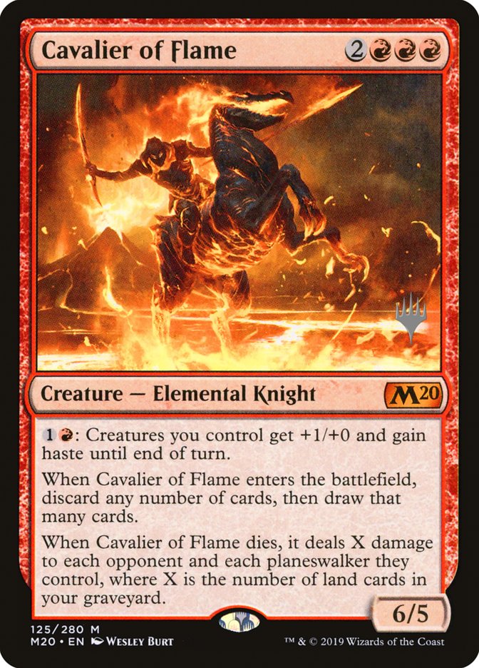 Cavalier of Flame (Promo Pack) [Core Set 2020 Promos] | I Want That Stuff Brandon