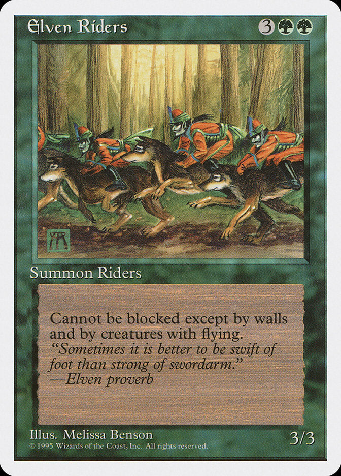 Elven Riders [Fourth Edition] | I Want That Stuff Brandon
