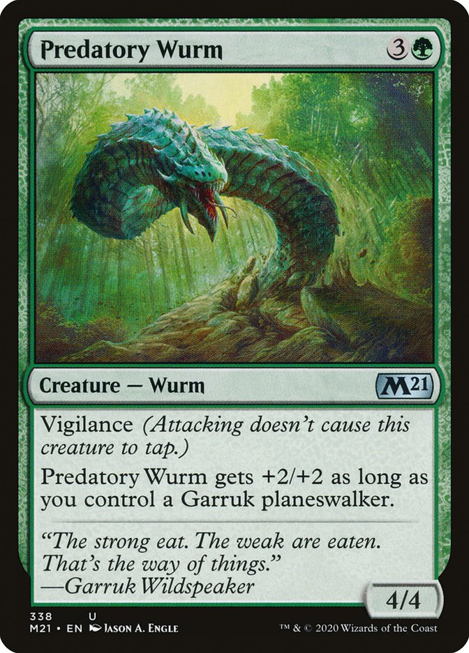 Predatory Wurm [Core Set 2021] | I Want That Stuff Brandon