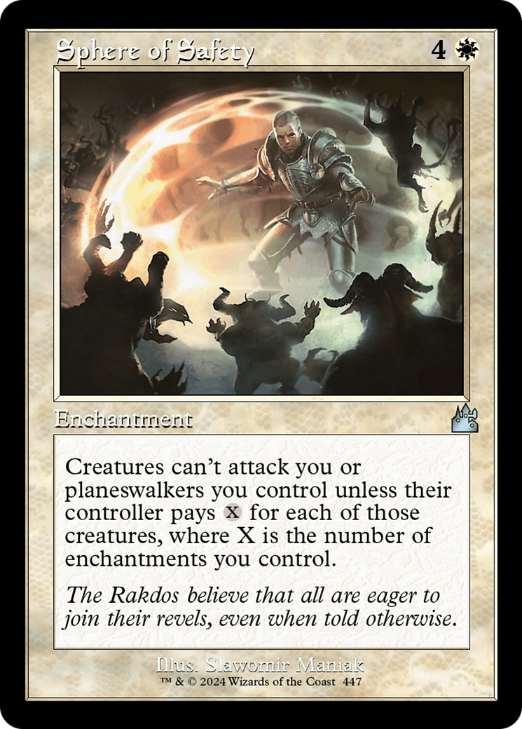 Sphere of Safety (Retro Frame) [Ravnica Remastered] | I Want That Stuff Brandon
