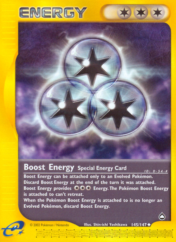 Boost Energy (145/147) [Aquapolis] | I Want That Stuff Brandon
