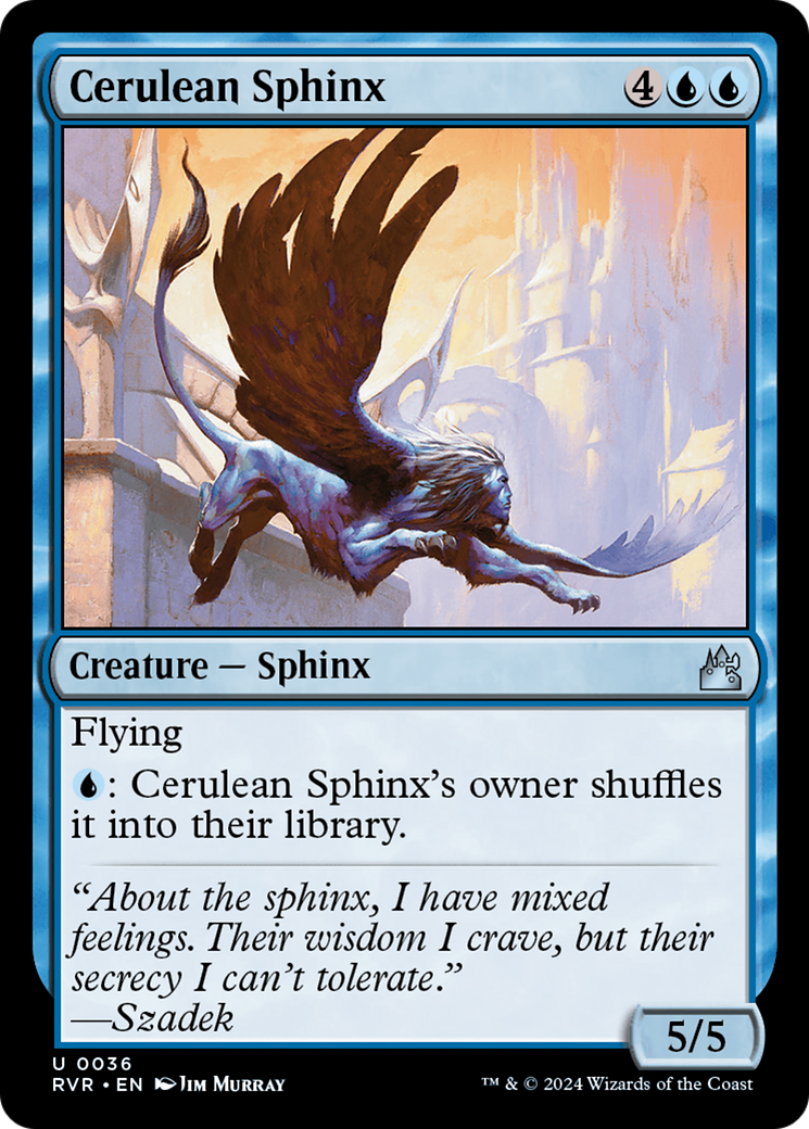 Cerulean Sphinx [Ravnica Remastered] | I Want That Stuff Brandon
