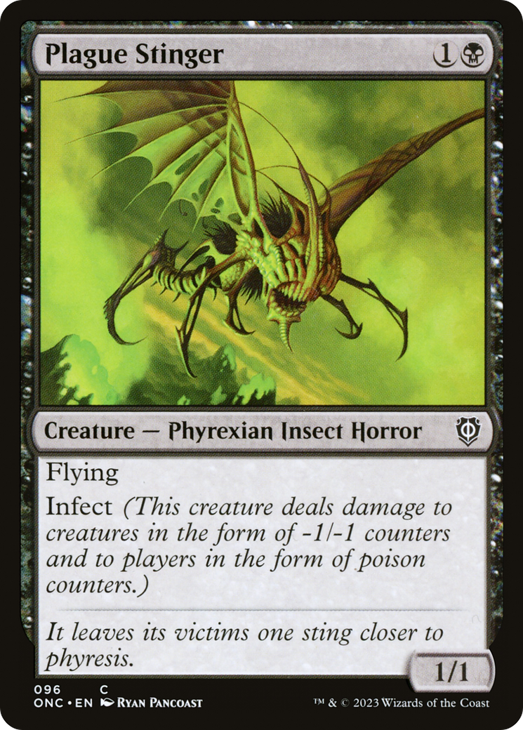 Plague Stinger [Phyrexia: All Will Be One Commander] | I Want That Stuff Brandon