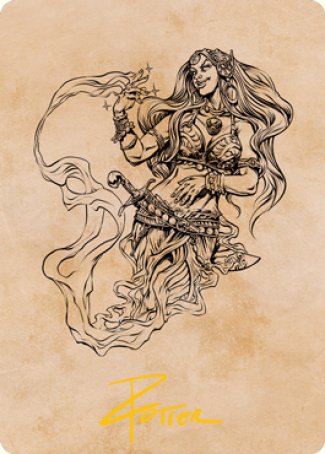 Djinni Windseer (Showcase) Art Card (Gold-Stamped Signature) [Dungeons & Dragons: Adventures in the Forgotten Realms Art Series] | I Want That Stuff Brandon