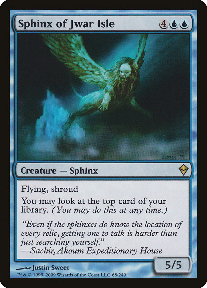 Sphinx of Jwar Isle [Zendikar] | I Want That Stuff Brandon