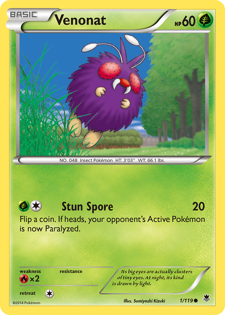 Venonat (1/119) [XY: Phantom Forces] | I Want That Stuff Brandon