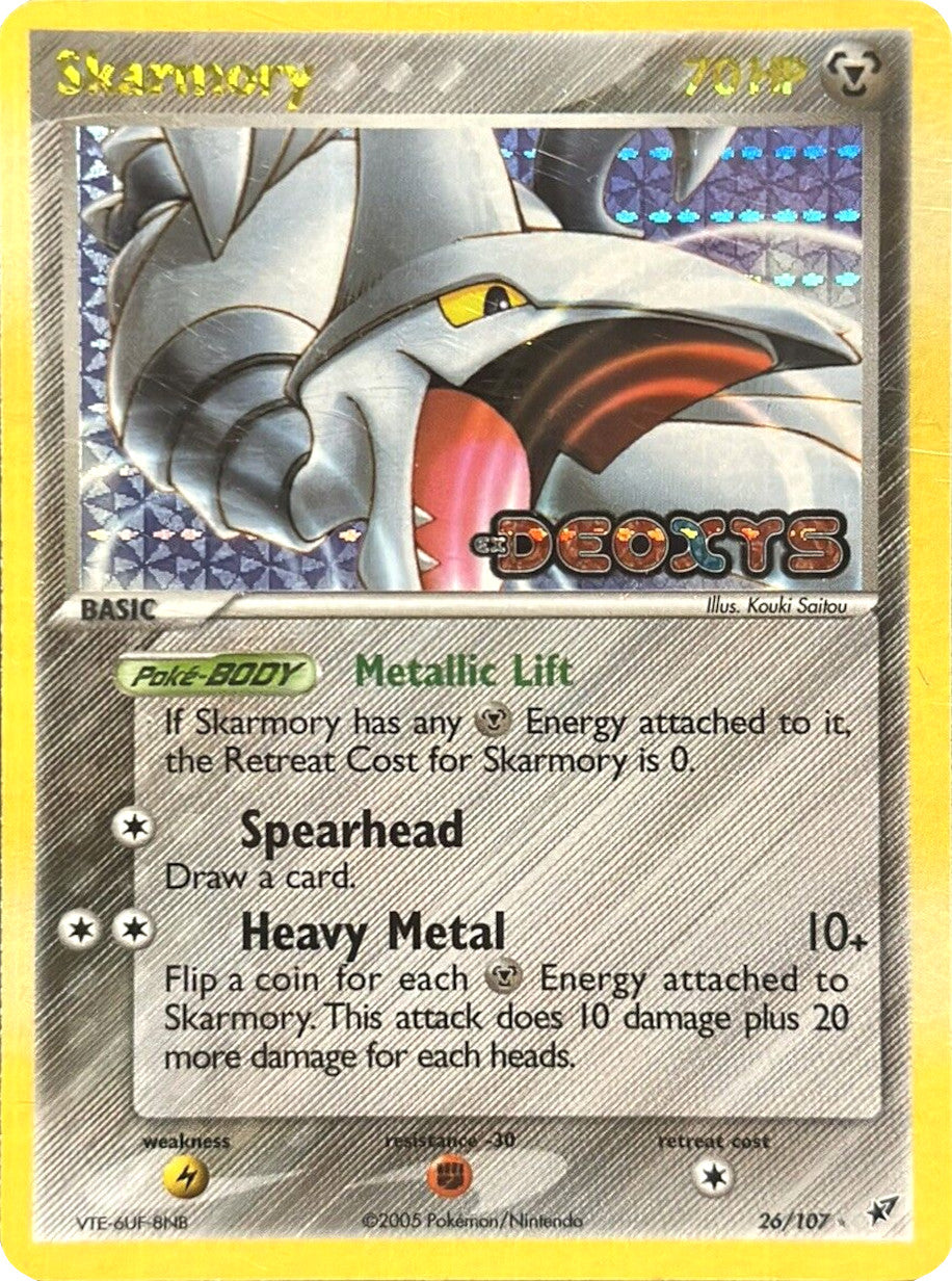 Skarmory (26/107) (Stamped) [EX: Deoxys] | I Want That Stuff Brandon