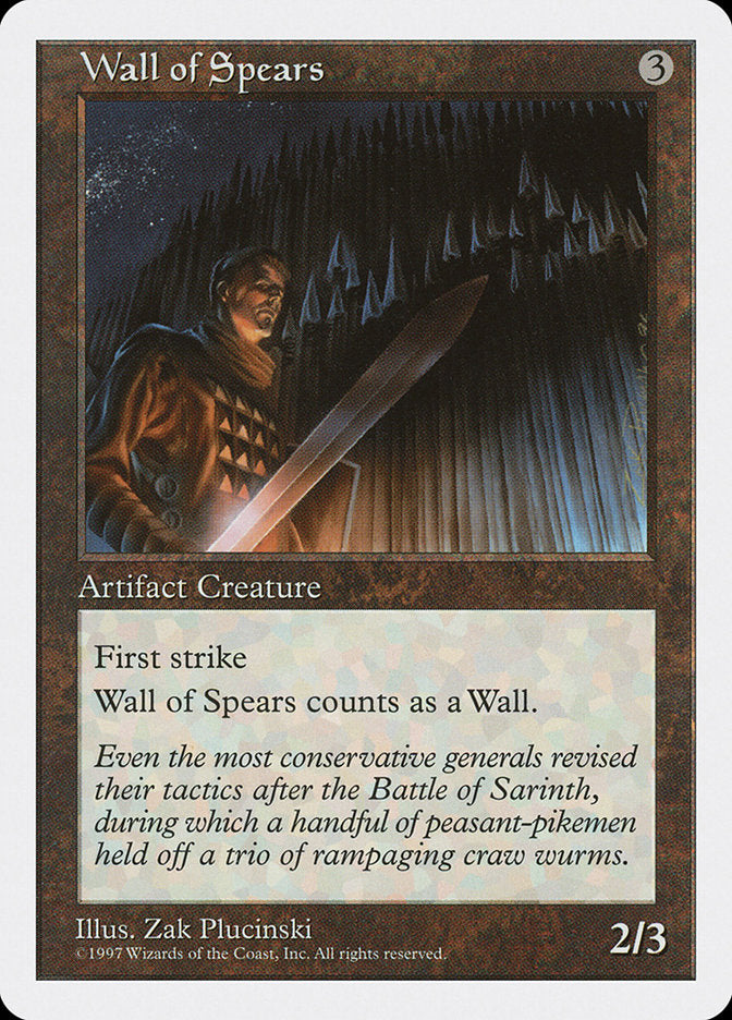 Wall of Spears [Fifth Edition] | I Want That Stuff Brandon