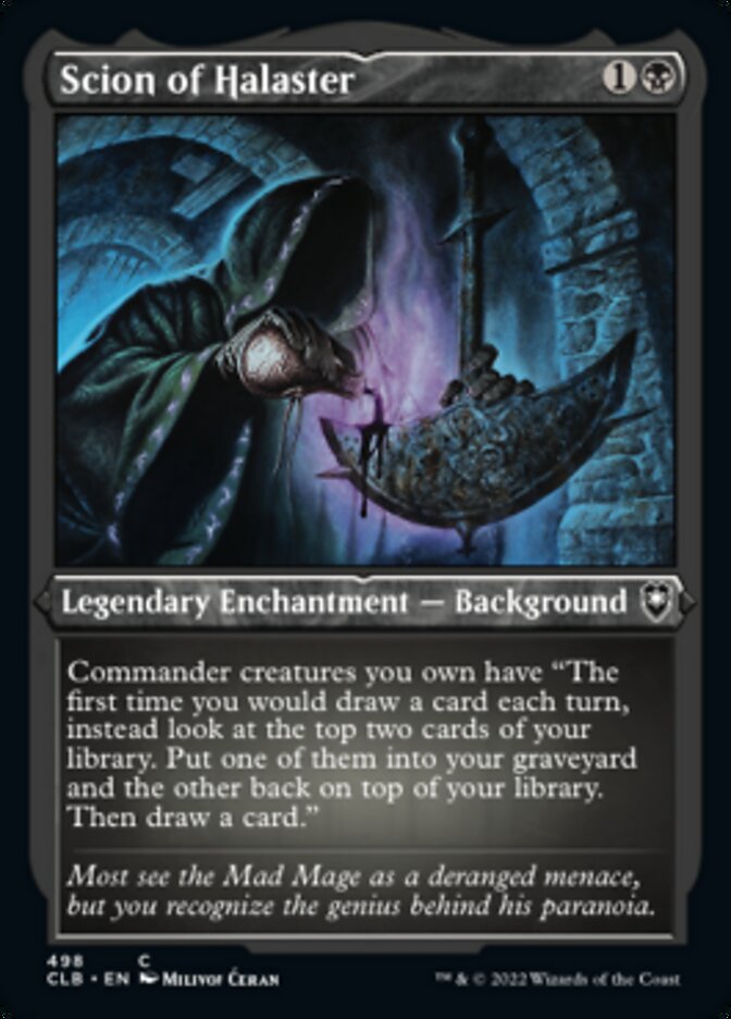 Scion of Halaster (Foil Etched) [Commander Legends: Battle for Baldur's Gate] | I Want That Stuff Brandon