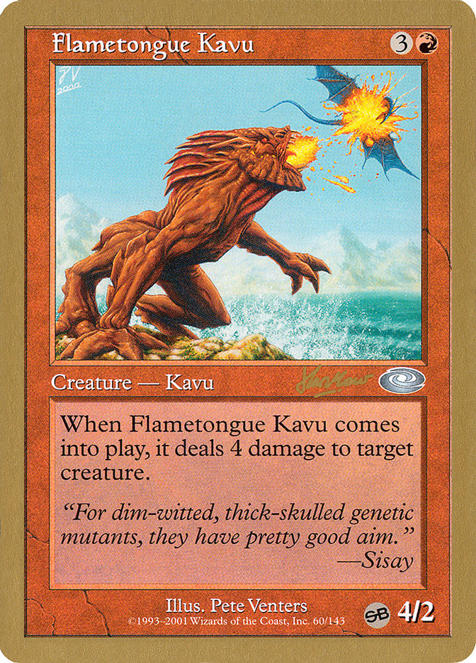 Flametongue Kavu (Sim Han How) (SB) [World Championship Decks 2002] | I Want That Stuff Brandon