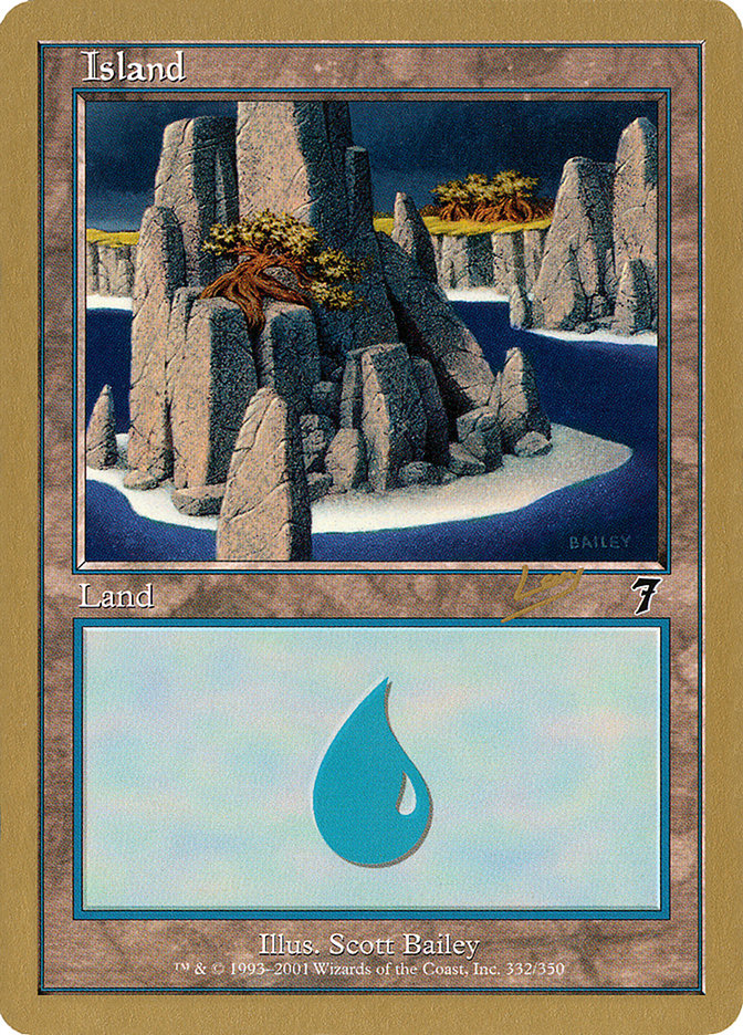 Island (rl332) (Raphael Levy) [World Championship Decks 2002] | I Want That Stuff Brandon