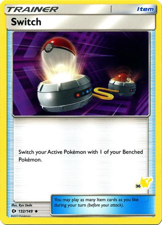 Switch (132/149) (Pikachu Stamp #36) [Battle Academy 2020] | I Want That Stuff Brandon