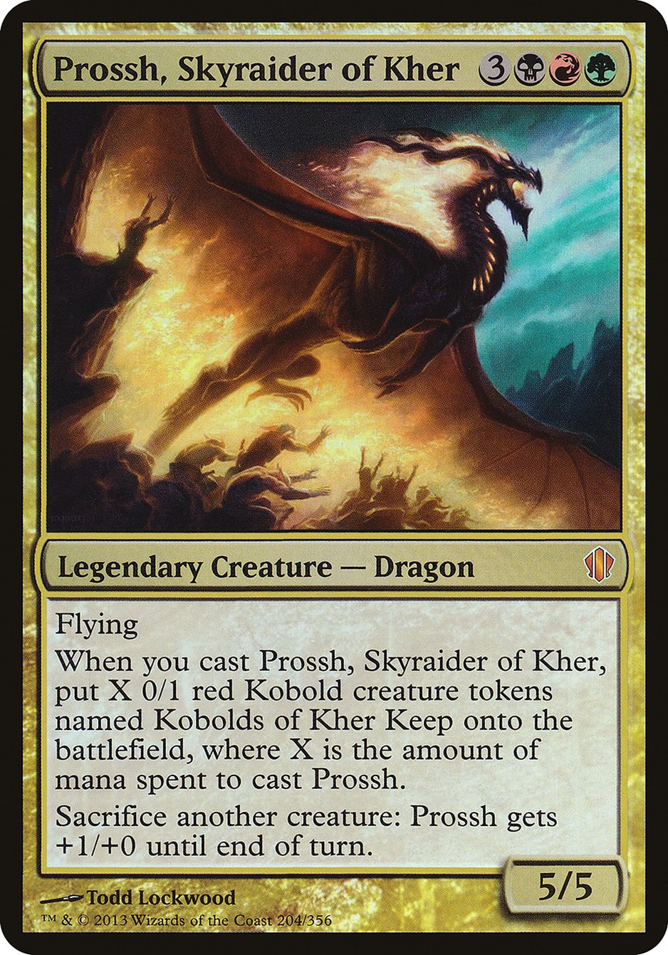 Prossh, Skyraider of Kher (Oversized) [Commander 2013 Oversized] | I Want That Stuff Brandon