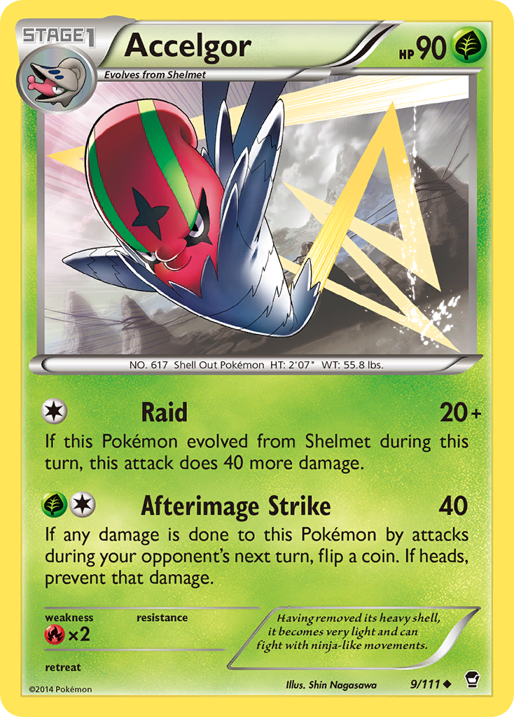 Accelgor (9/111) [XY: Furious Fists] | I Want That Stuff Brandon