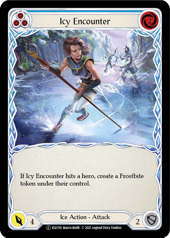 Icy Encounter (Blue) [U-ELE159] Unlimited Rainbow Foil | I Want That Stuff Brandon