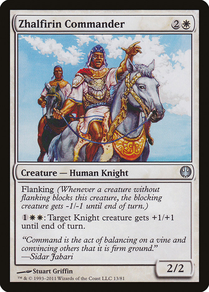 Zhalfirin Commander [Duel Decks: Knights vs. Dragons] | I Want That Stuff Brandon
