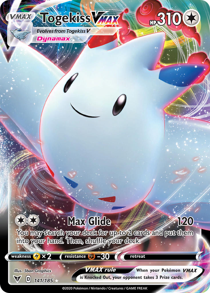 Togekiss VMAX (141/185) [Sword & Shield: Vivid Voltage] | I Want That Stuff Brandon
