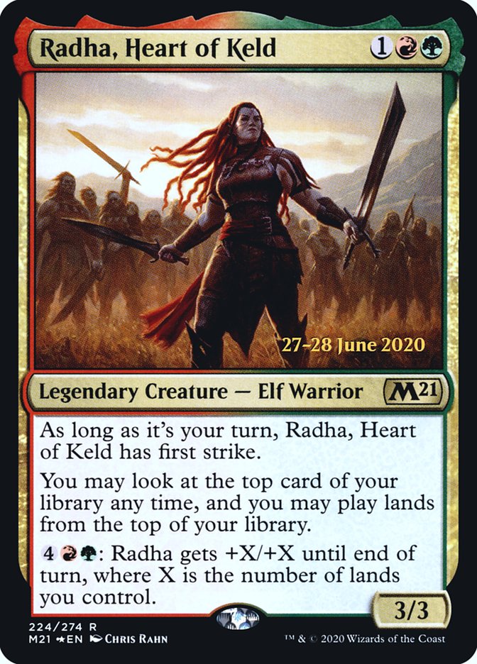 Radha, Heart of Keld [Core Set 2021 Prerelease Promos] | I Want That Stuff Brandon