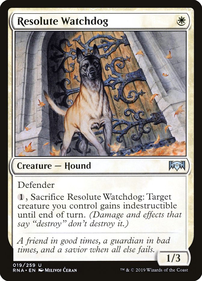 Resolute Watchdog [Ravnica Allegiance] | I Want That Stuff Brandon