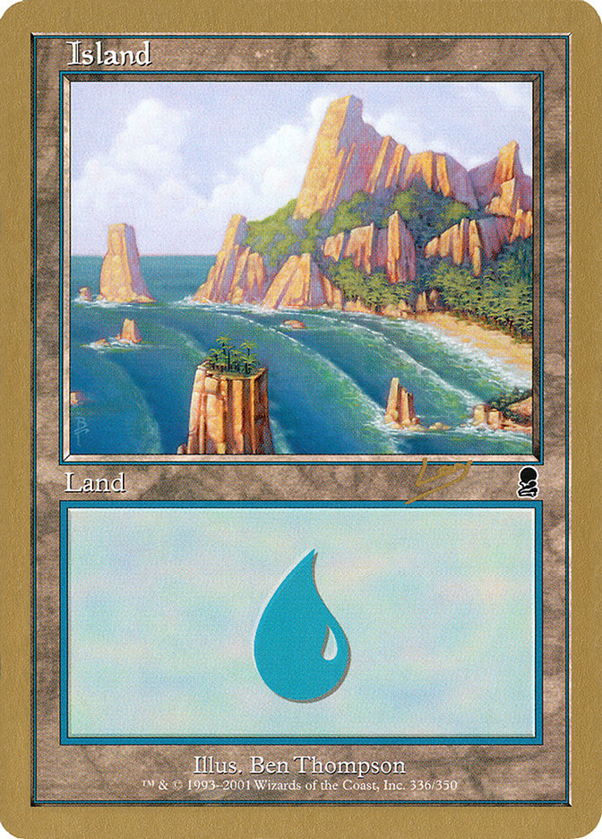 Island (rl336a) (Raphael Levy) [World Championship Decks 2002] | I Want That Stuff Brandon