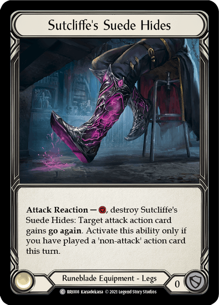 Sutcliffe's Suede Hides [BRI008] (Tales of Aria Briar Blitz Deck)  1st Edition Normal | I Want That Stuff Brandon