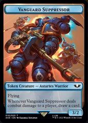 Soldier (004) // Vanguard Suppressor Double-Sided Token (Surge Foil) [Warhammer 40,000 Tokens] | I Want That Stuff Brandon