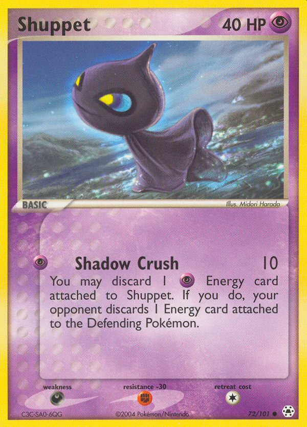 Shuppet (72/101) [EX: Hidden Legends] | I Want That Stuff Brandon