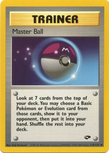 Master Ball (116/132) [Gym Challenge Unlimited] | I Want That Stuff Brandon