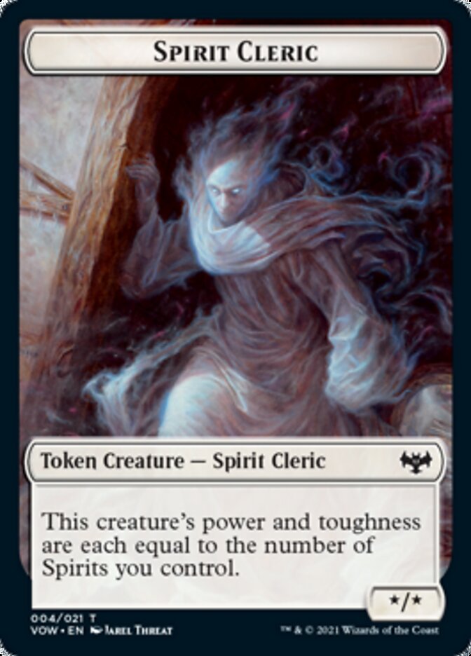 Insect // Spirit Cleric Double-Sided Token [Innistrad: Crimson Vow Tokens] | I Want That Stuff Brandon