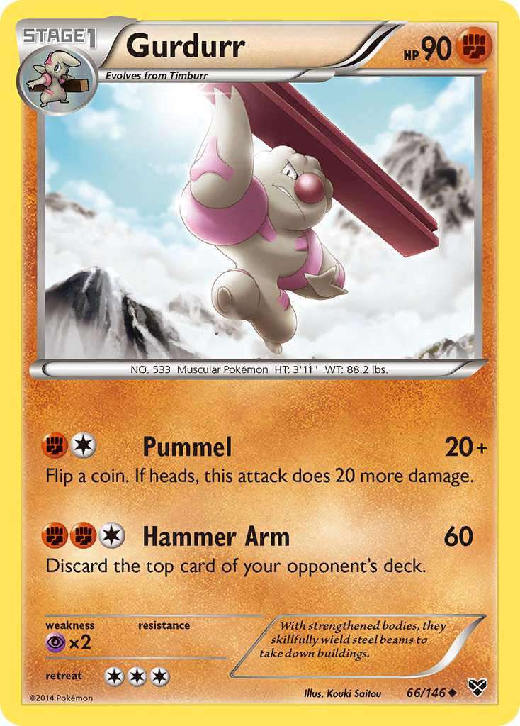 Gurdurr (66/146) [XY: Base Set] | I Want That Stuff Brandon