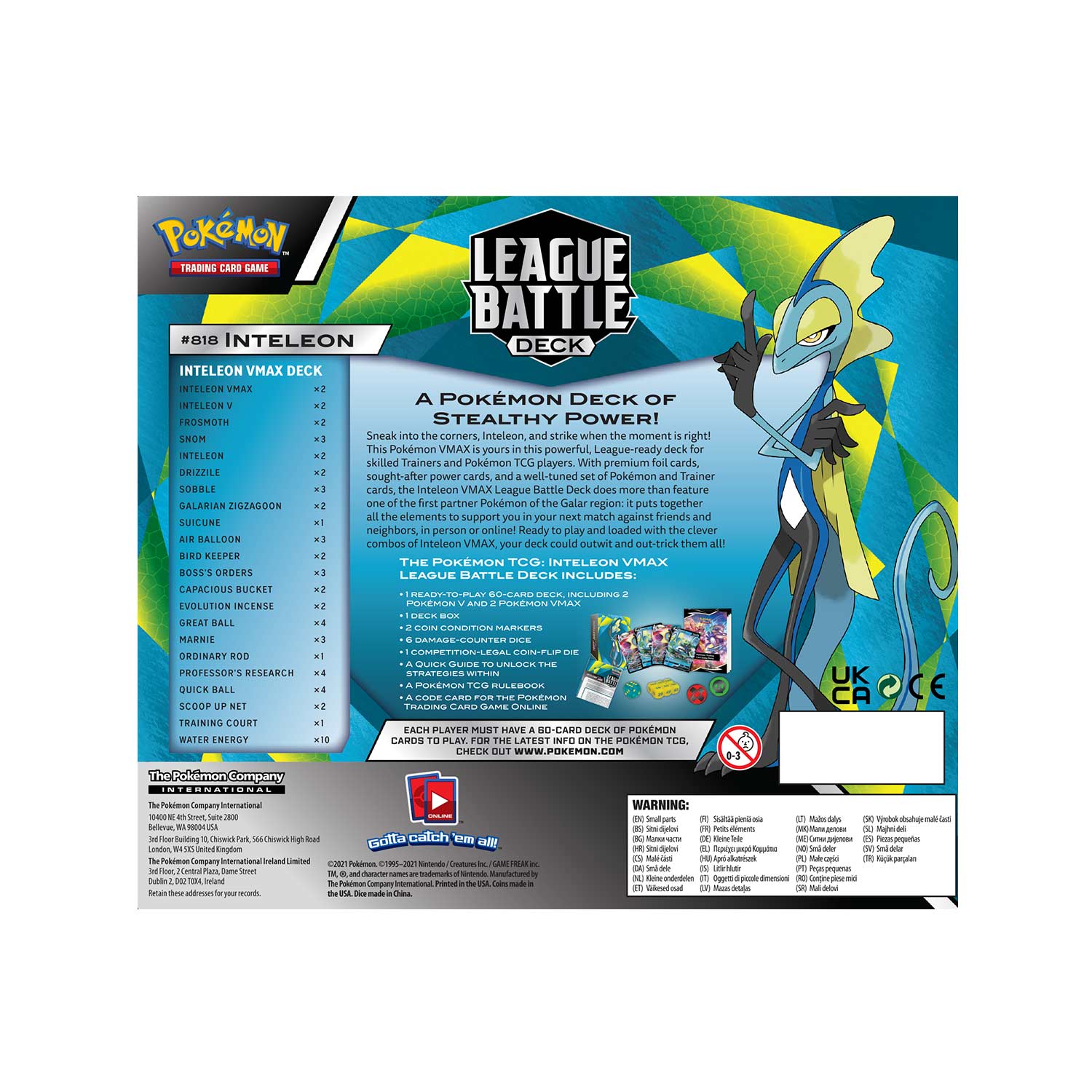 Sword & Shield: Battle Styles - League Battle Deck (Inteleon VMAX) | I Want That Stuff Brandon