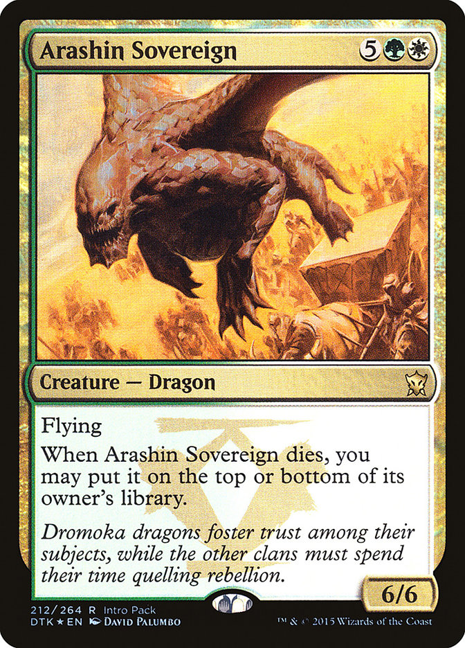 Arashin Sovereign (Intro Pack) [Dragons of Tarkir Promos] | I Want That Stuff Brandon