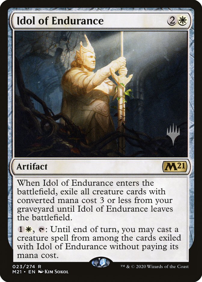 Idol of Endurance (Promo Pack) [Core Set 2021 Promos] | I Want That Stuff Brandon