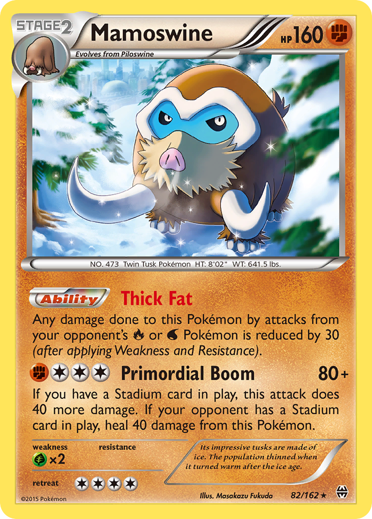 Mamoswine (82/162) [XY: BREAKthrough] | I Want That Stuff Brandon