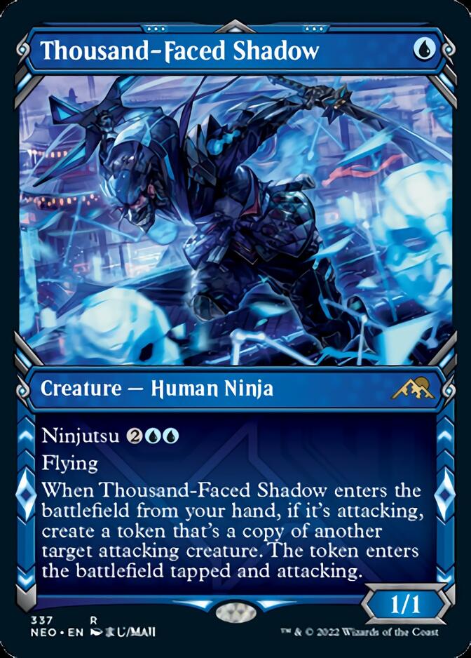 Thousand-Faced Shadow (Showcase Ninja) [Kamigawa: Neon Dynasty] | I Want That Stuff Brandon